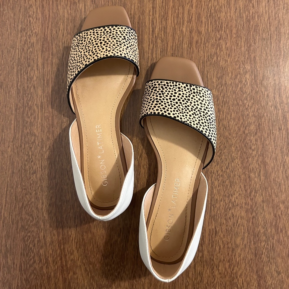 Gibson Latimer cow hair/sheep leather flats